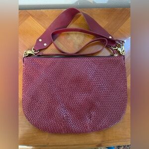 Clare V Moyen Shoulder Bag - Oxblood
